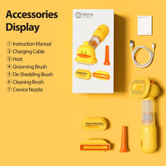 4-in-1 Pet Grooming & Cleaning Kit - Adorable Duck Design for Hassle-Free Pet Care