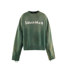 Saint Michael Vintage Distressed Logo Crewneck