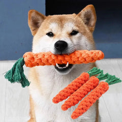 Carrot Bite Rope Durable Chew Toy