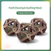 Catnip & Silvervine Dental Chew Ball