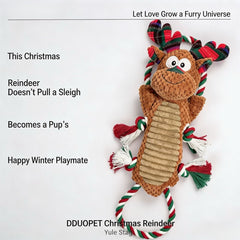 Christmas Reindeer Dog Toy — a festive companion made for merry playtime.