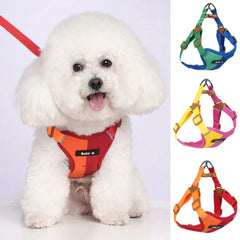 Dog Harness Leash Set Reflective Adjustable