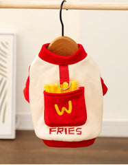 Pocket French Fries Hoodie Costume