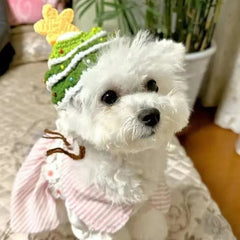 Knitted Handmade Christmas Tree Hat