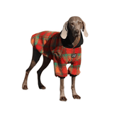 Red and Green Corduroy Dog Sweatshirt