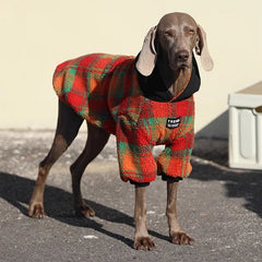Red and Green Corduroy Dog Sweatshirt