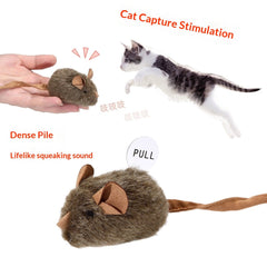 Simulation Squeaking Mouse Toy