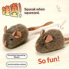 Simulation Squeaking Mouse Toy