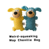 Weird-squeaking Mop Chenille Dog Toy – Playful & Teeth-Friendly!
