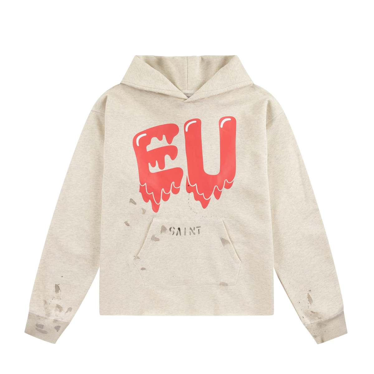 Saint Michael Drip Art Vintage Street‑wear Hoodie