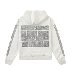 Saint Michael Vintage Engraving Angel Street‑wear Hoodie