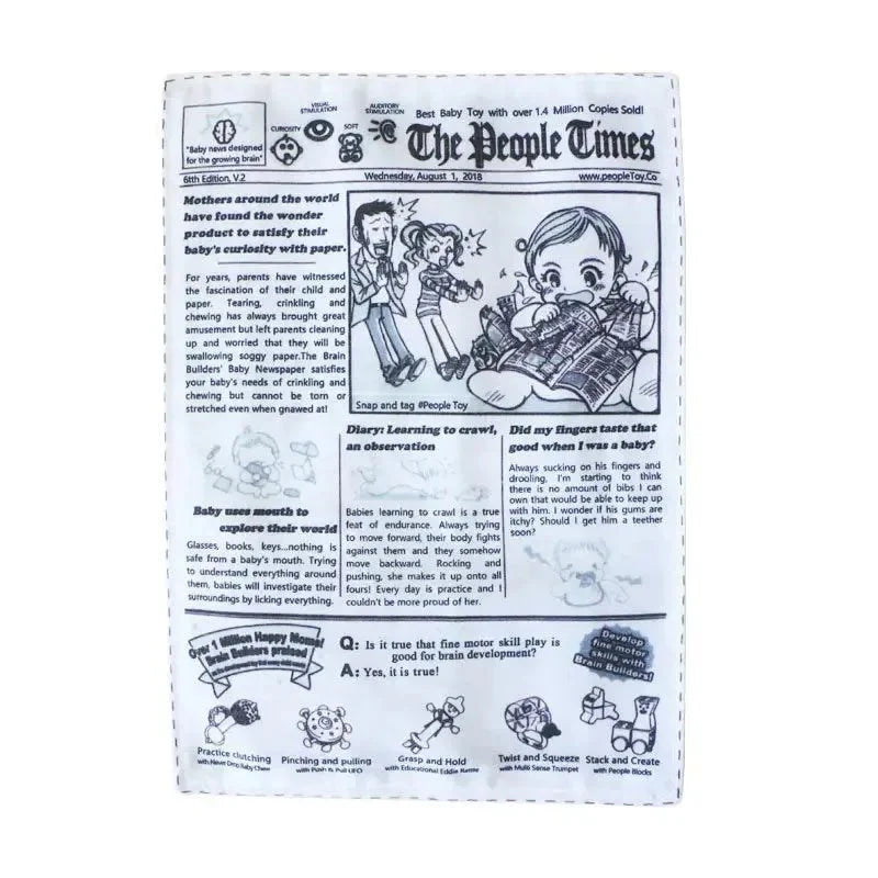 1pc Tearproof Newspaper Squeaky