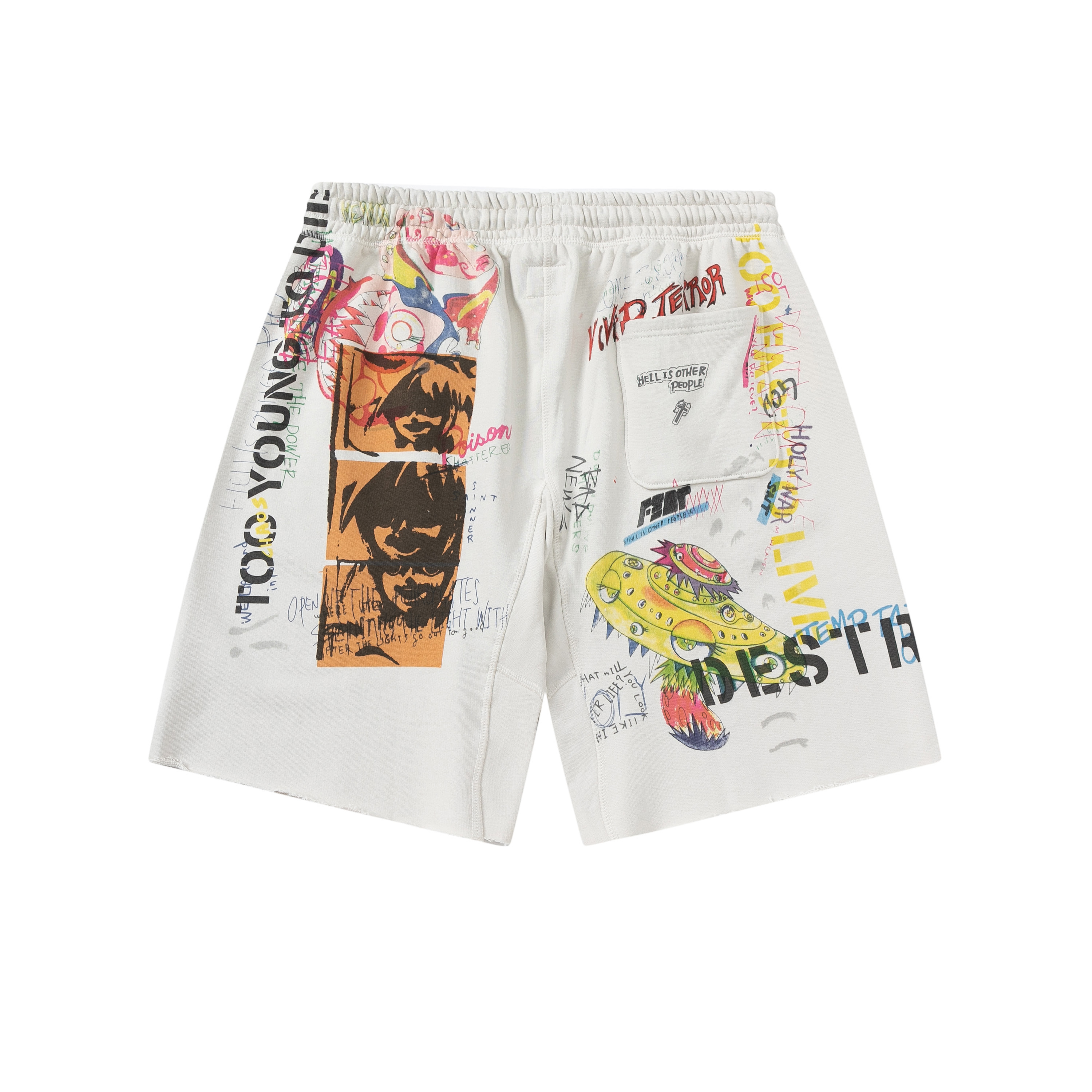 Saint Michael Chaos Graphic Sweat Shorts