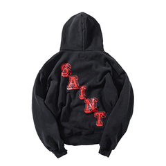 Saint Michael Retro Angel Grunge Street‑wear Hoodie