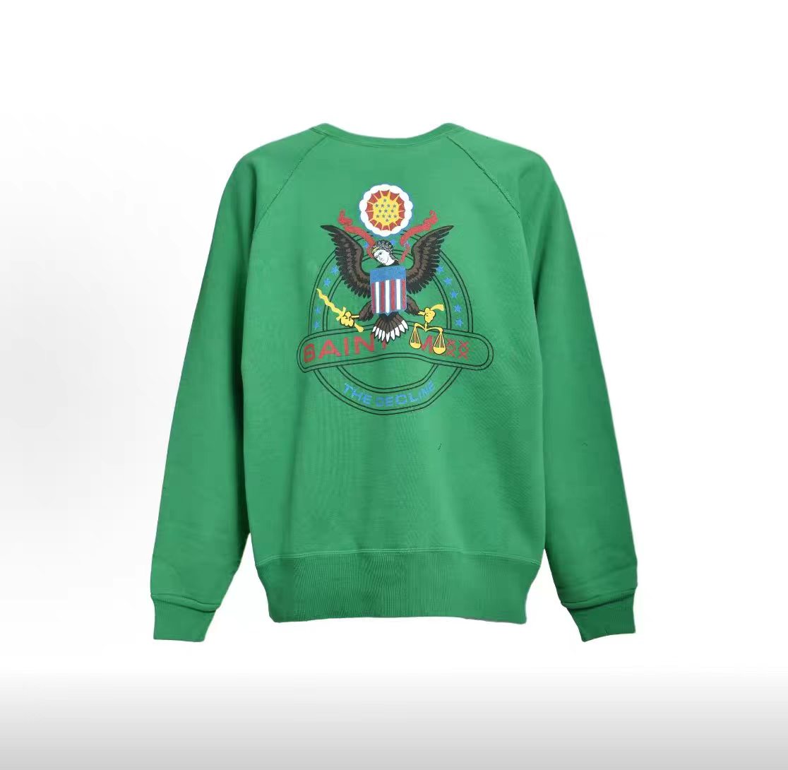Saint Michael Eagle Seal Vintage Oversized Crewneck