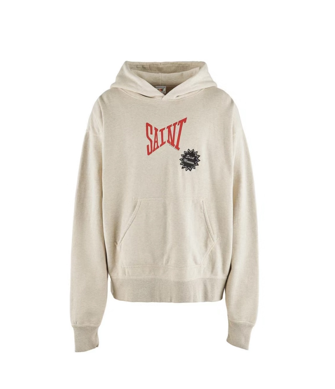 Saint Michael Minimal Retro Logo Street‑wear Hoodie