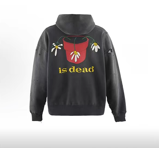 Saint Michael Daisy Graphic Oversized Hoodie