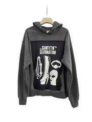 Saint Michael Patch Graphic Oversized Hoodie