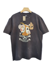 Saint Michael Skull Praying Hands Print T‑Shirt