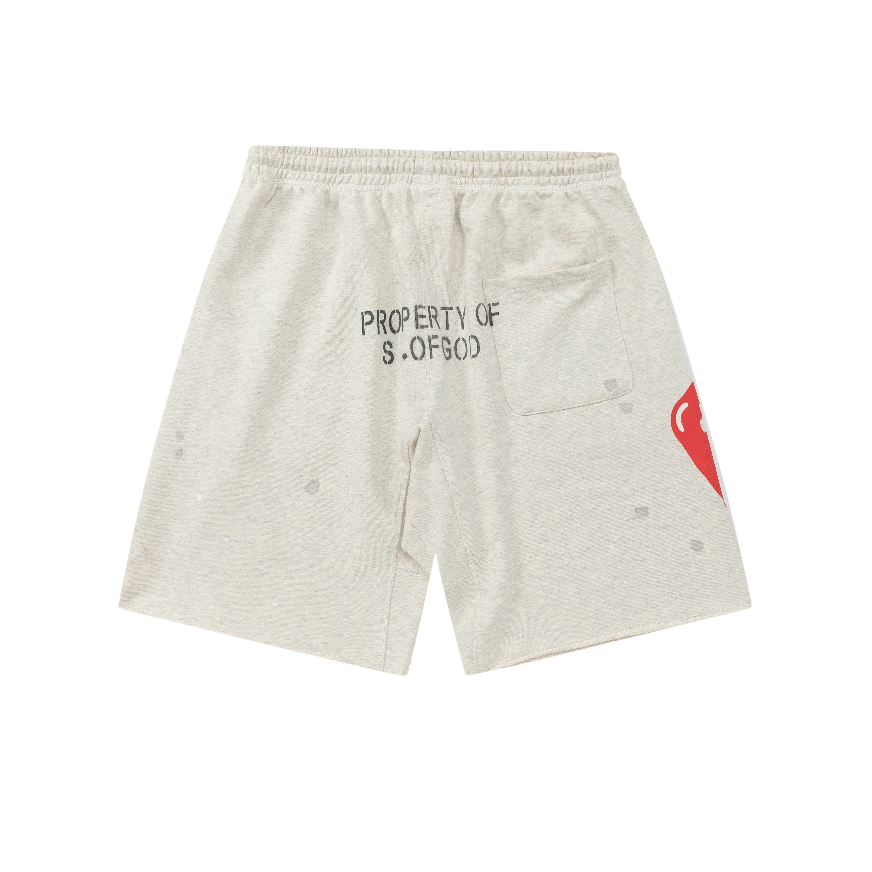 Saint Michael Melting Heart Graphic Shorts