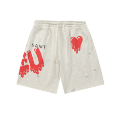 Saint Michael Melting Heart Graphic Shorts