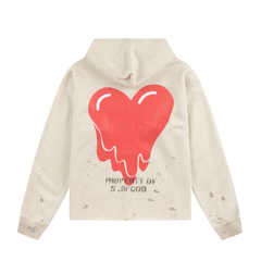 Saint Michael Drip Art Vintage Street‑wear Hoodie