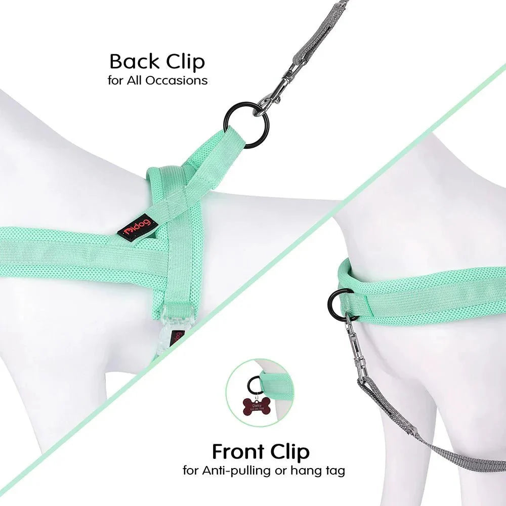 Adjustable Dog Harness - Nylon Padded Comfort - Harness for Walking Dogs
