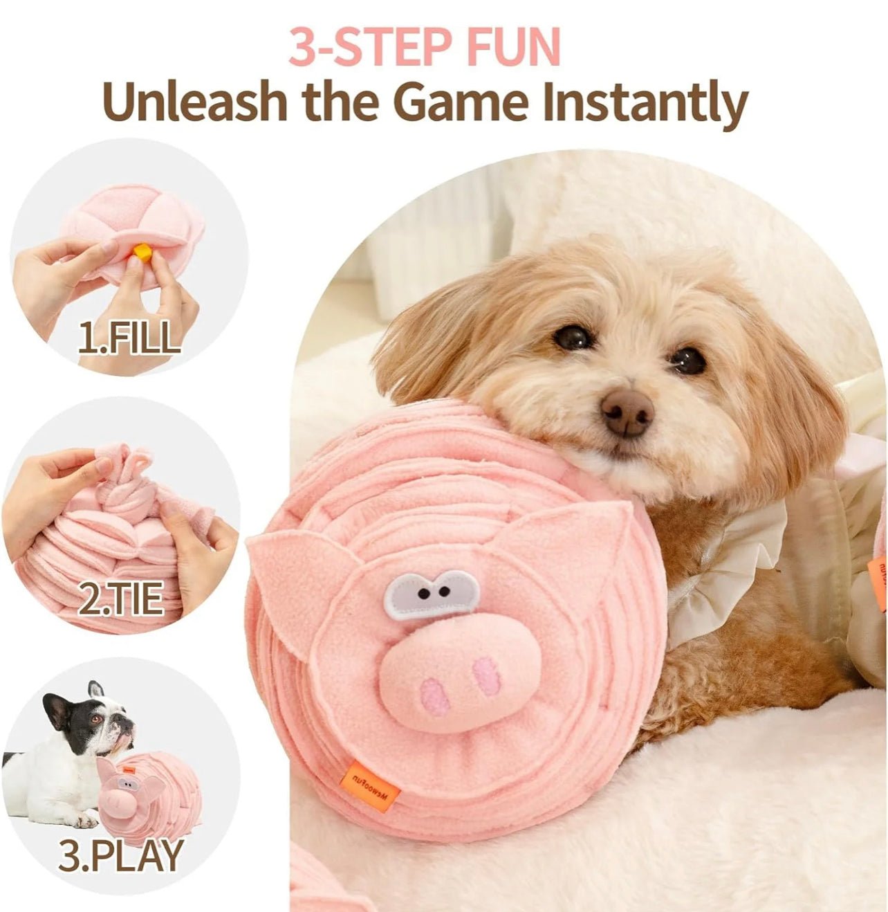 Animal pig snuffle toy