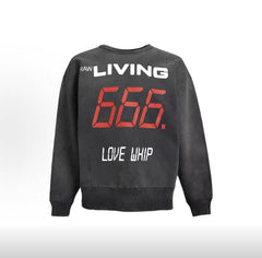 Saint Michael 666 Edgy Graphic Oversized Crewneck