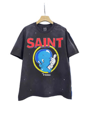 Saint Michael Retro Cartoon Print T‑Shirt