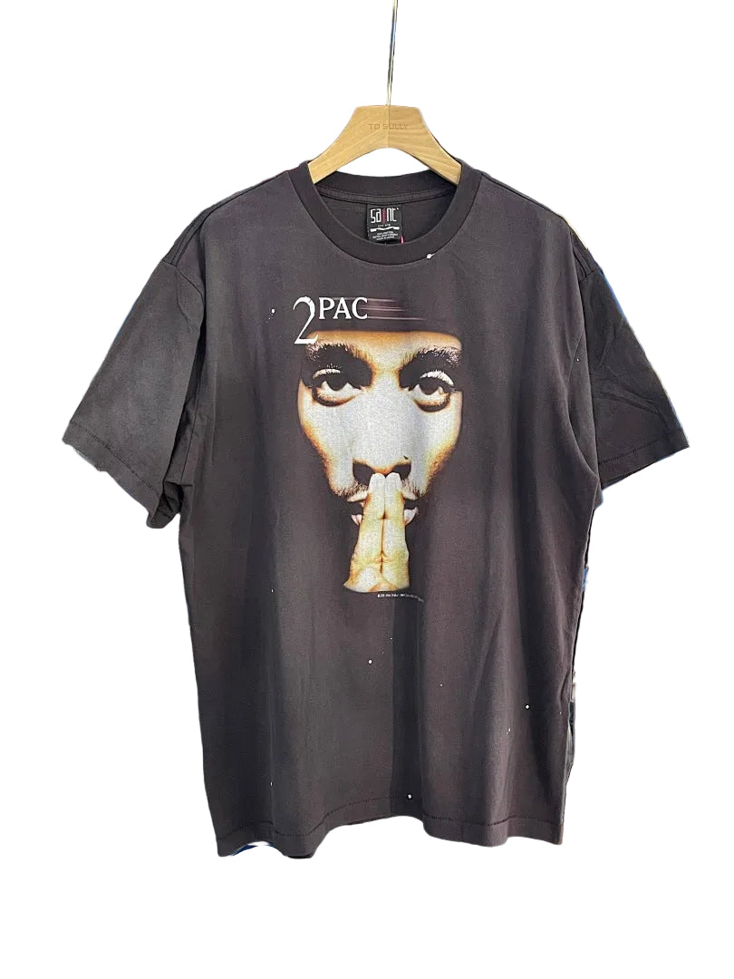 Saint Michael 2Pac Rap Artist Print T‑Shirt