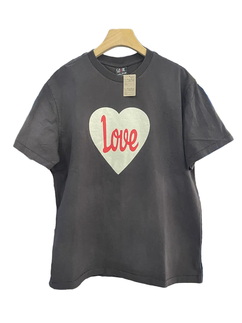 Saint Michael Heart Love Print T‑Shirt