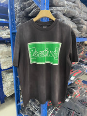 Saint Michael Box Saint Logo Print T‑Shirt