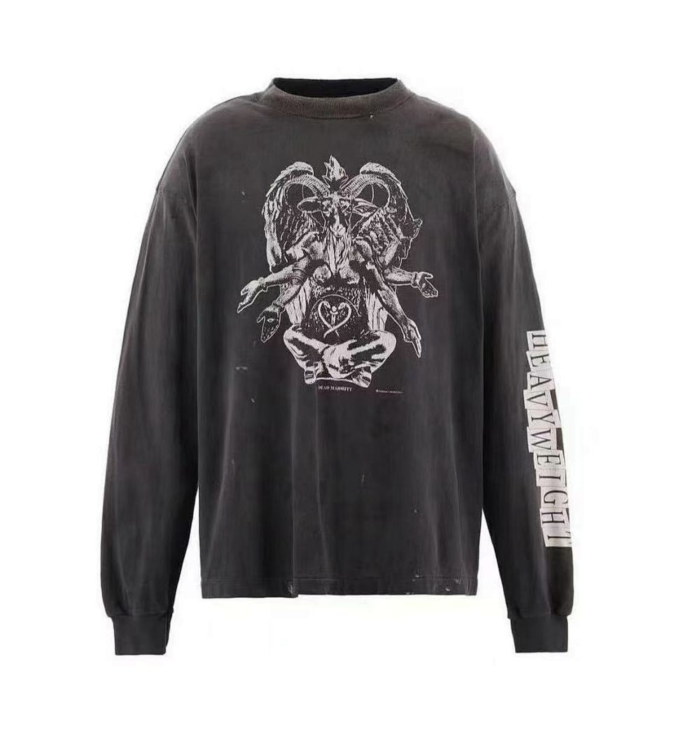 Saint Michael Baphomet Graphic Long Sleeve