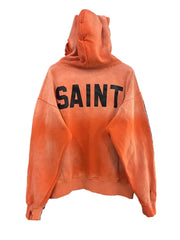Saint Michael Gradient SAINT Graphic Cropped Hoodie