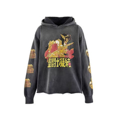 Saint Michael Vintage Anime Street‑wear Hoodie