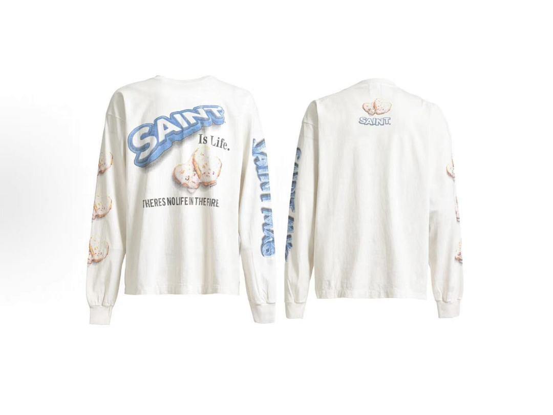 Saint Michael Saint Is Life Toast Print Long Sleeve