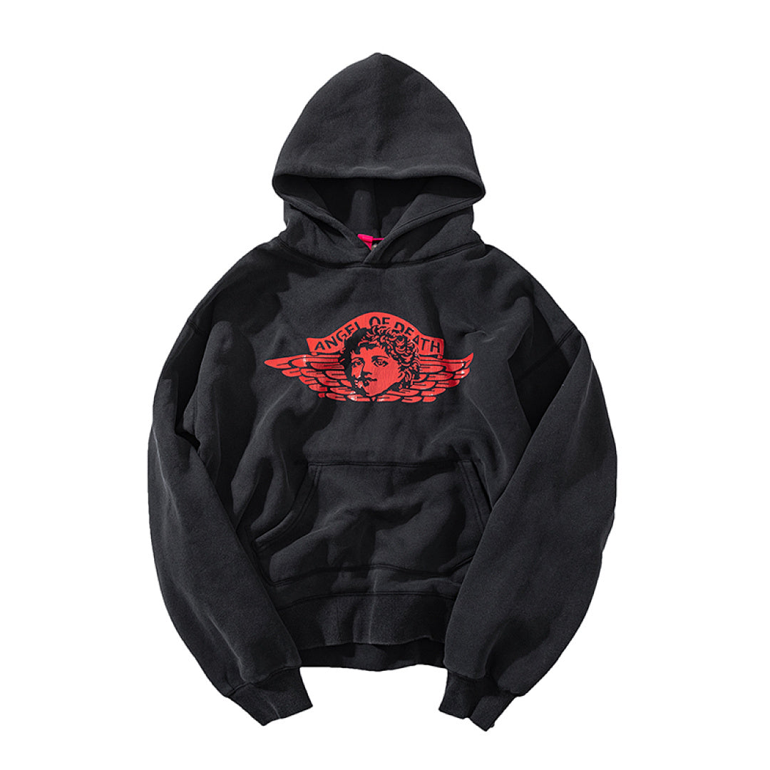 Saint Michael Retro Angel Grunge Street‑wear Hoodie