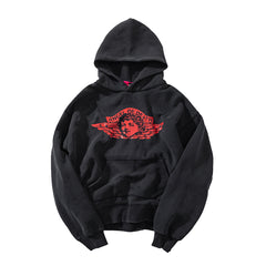 Saint Michael Retro Angel Grunge Street‑wear Hoodie