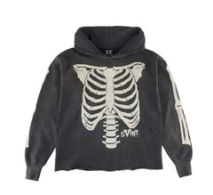 Saint Michael Dark Grunge Skeleton Street‑wear Hoodie