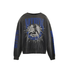 Saint Michael Boxer Fight Graphic Oversized Crewneck