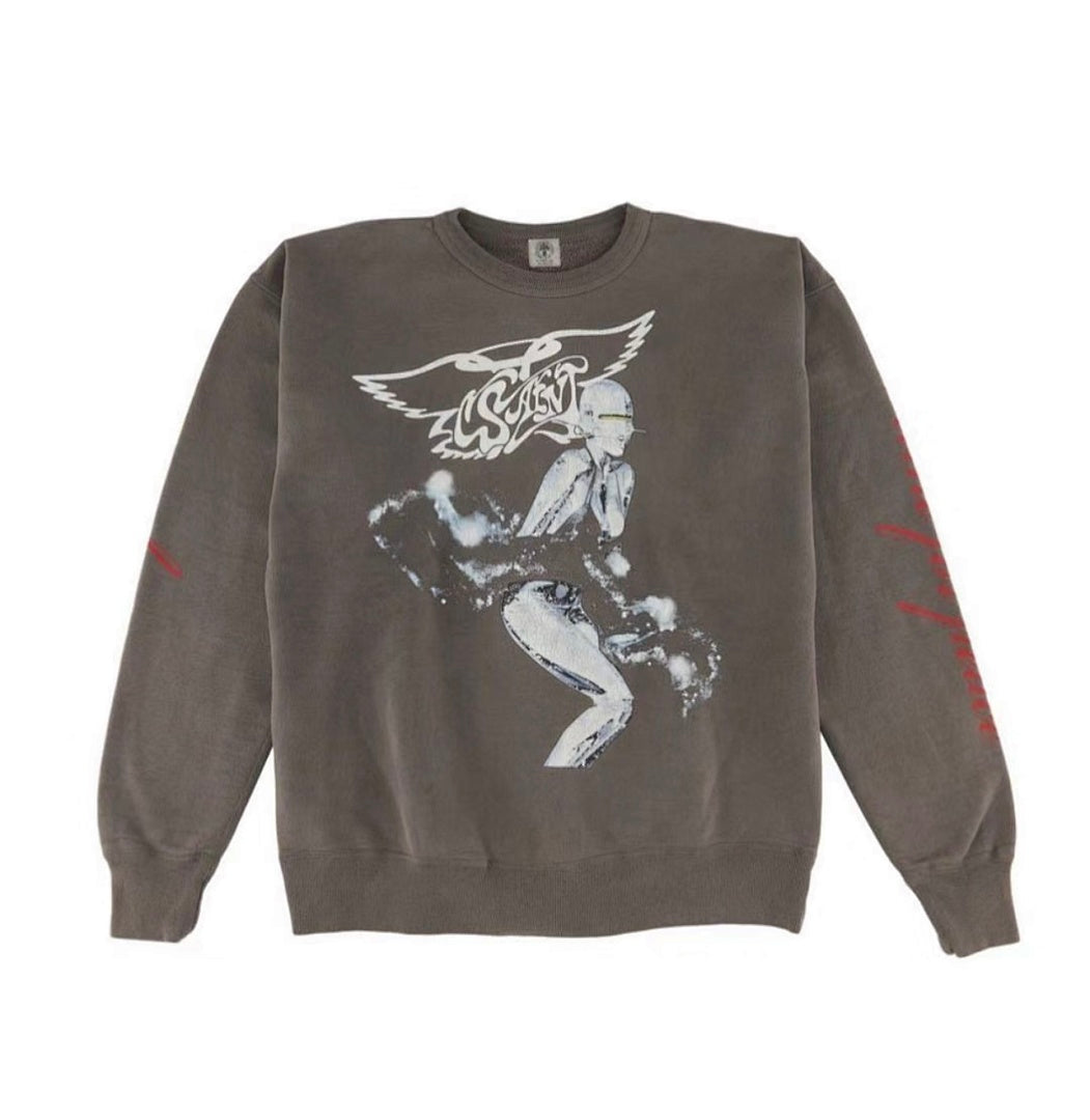 Saint Michael Futuristic Angel Crewneck