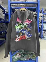 Saint Michael Anarchy Graphic Oversized Hoodie