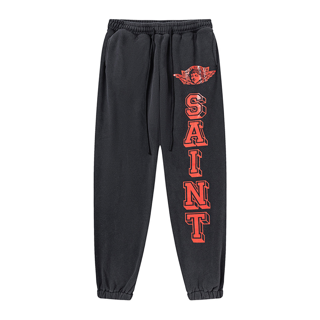 Saint Michael Angel Graphic Fleece Jogger Pants