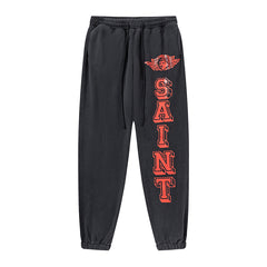 Saint Michael Angel Graphic Fleece Jogger Pants