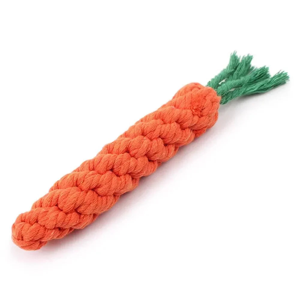 Carrot Bite Rope Durable Chew Toy