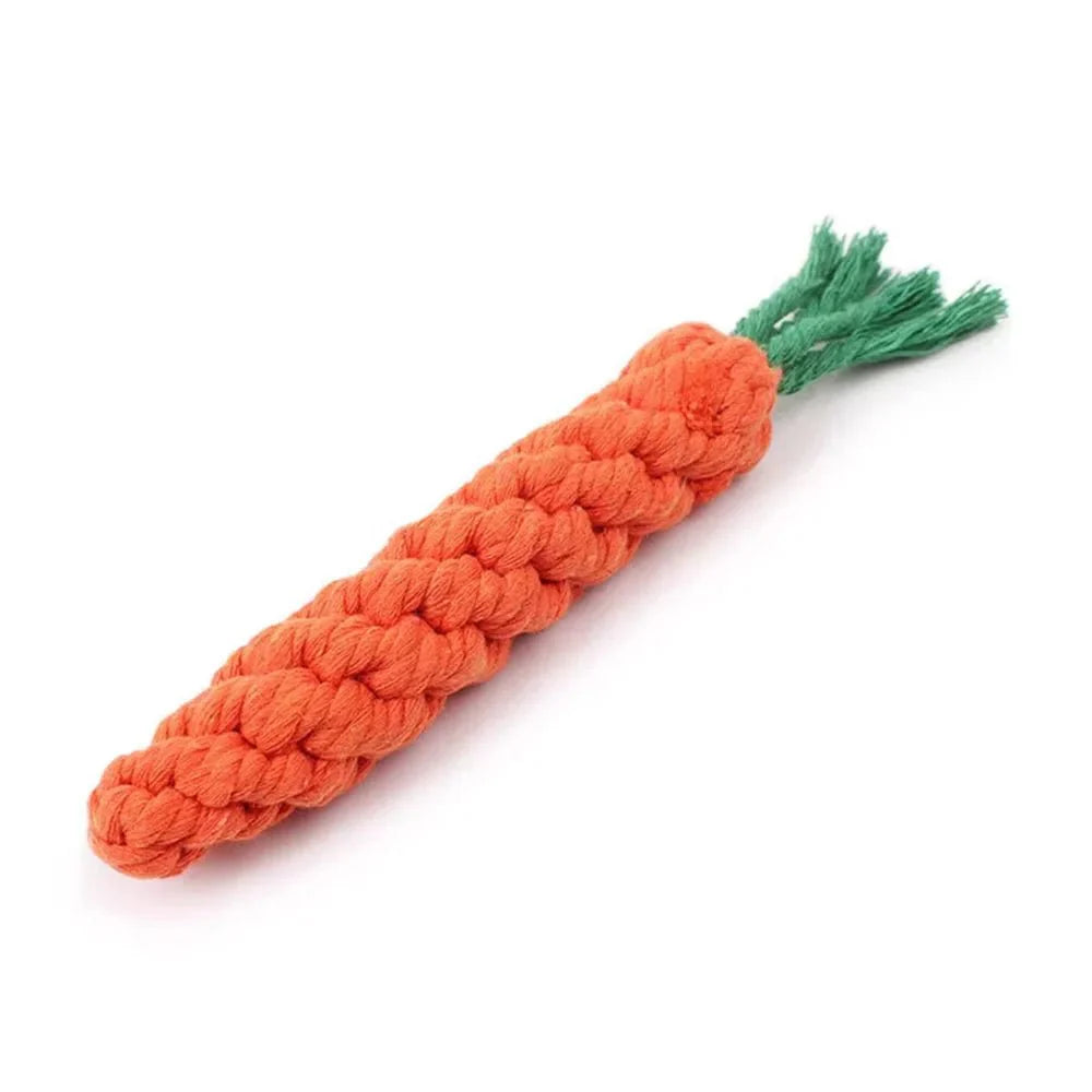 Carrot Bite Rope Durable Chew Toy