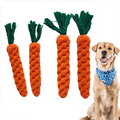 Carrot Bite Rope Durable Chew Toy