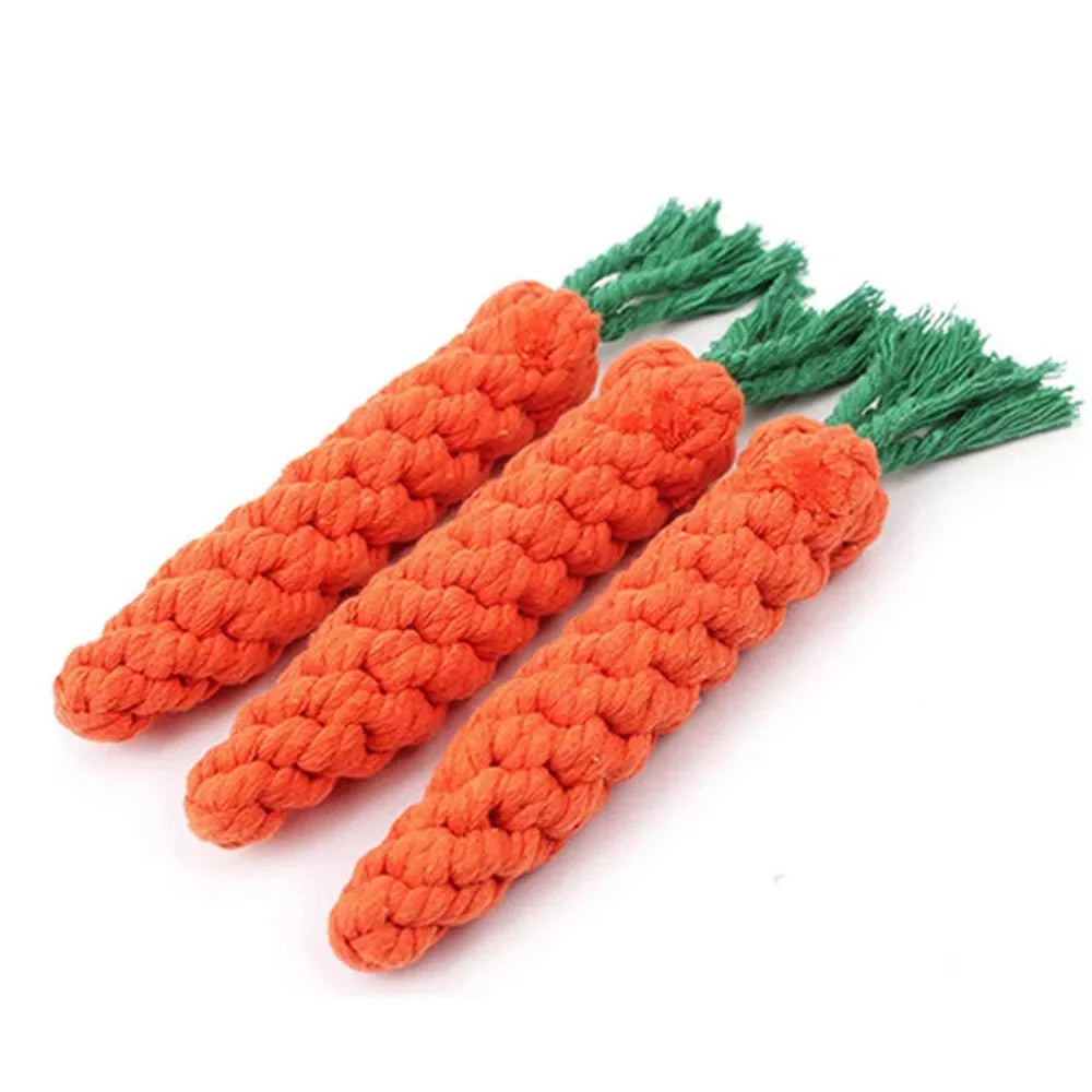 Carrot Bite Rope Durable Chew Toy