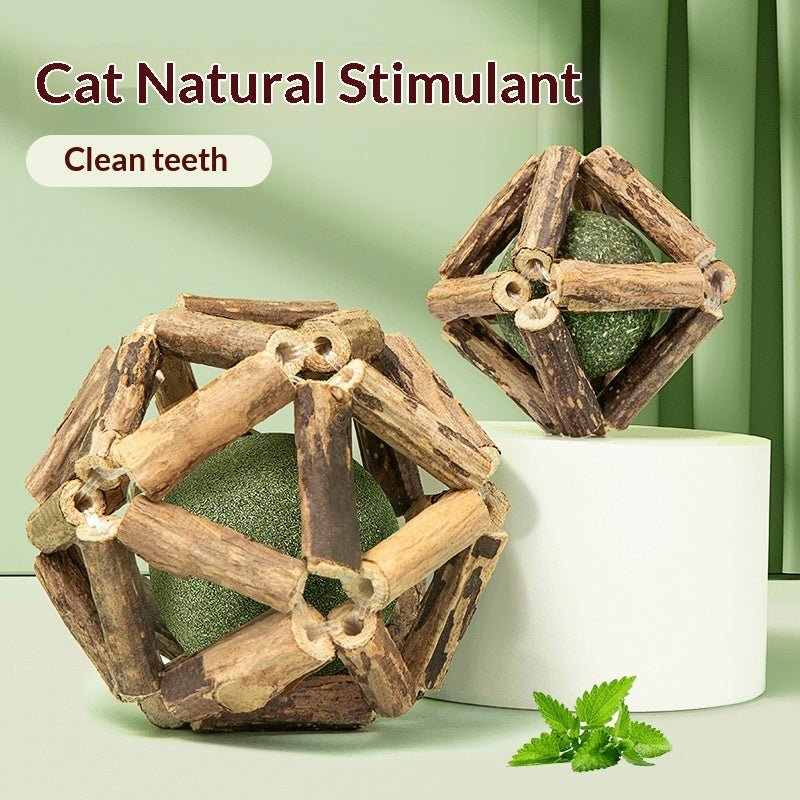 Catnip &amp; Silvervine Dental Chew Ball
